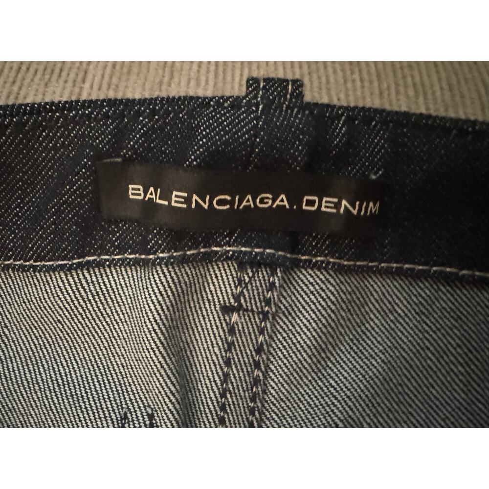 Balenciaga NWOT Dark Wash Wide Leg Flare Jeans – Size 27 – Made in Italy - Picture 5 of 15